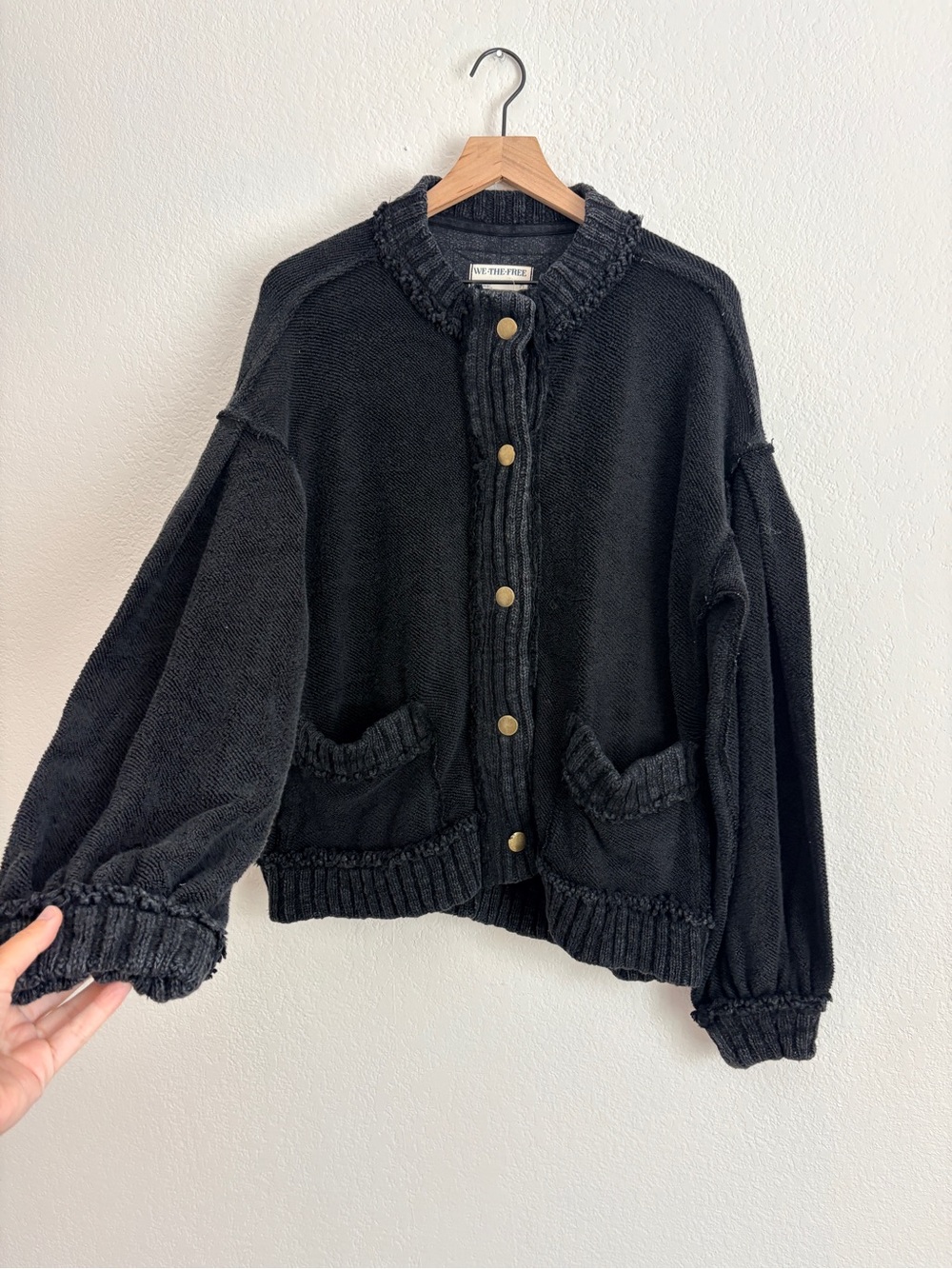 NWT Free People We The Free Cute in This Cardi Thick Shacket Sweater